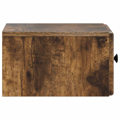 Wandbeugel Bedkast Gerookt eiken 34,5 x 33 x 20 cm Bewerkt hout