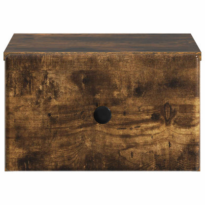 Wandbeugel Bedkast 2 pcs Gerookt eiken 34,5 x 33 x 20 cm