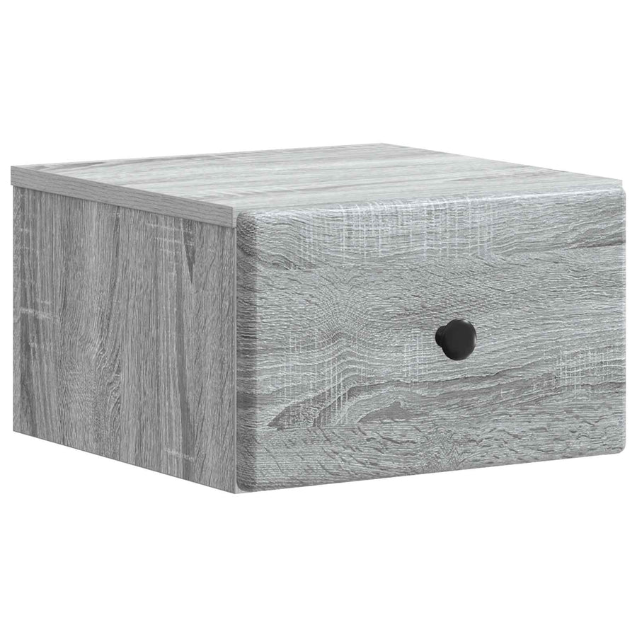 Wandbeugel Bedkast Grijs sonoma 34,5 x 33 x 20 cm Bewerkt hout