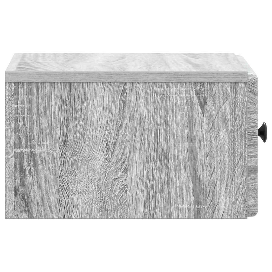 Wandbeugel Bedkast Grijs sonoma 34,5 x 33 x 20 cm Bewerkt hout