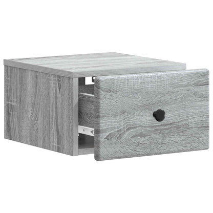 Wandbeugel Bedkast 2 pcs Grijs sonoma 34,5 x 33 x 20 cm