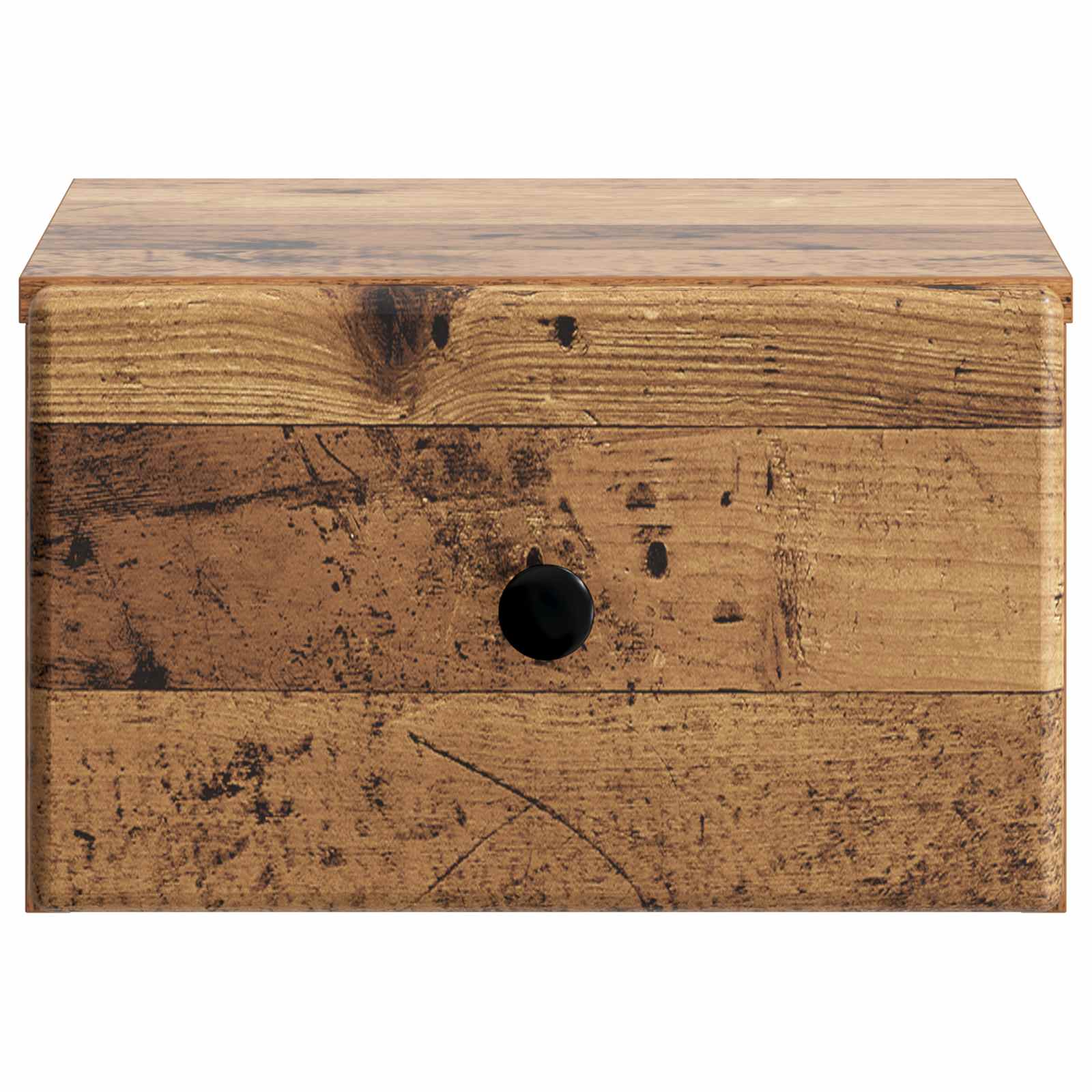 Wandbeugel Bedkast Oud hout 34,5 x 33 x 20 cm Bewerkt hout