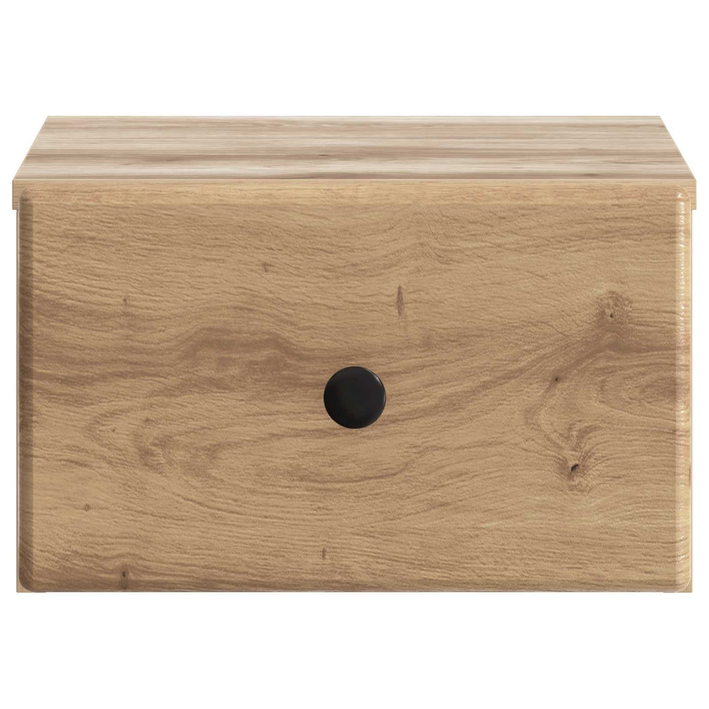 Wandbeugel Bedkast met lade Artisanaal eiken 34,5 x 33 x 20 cm