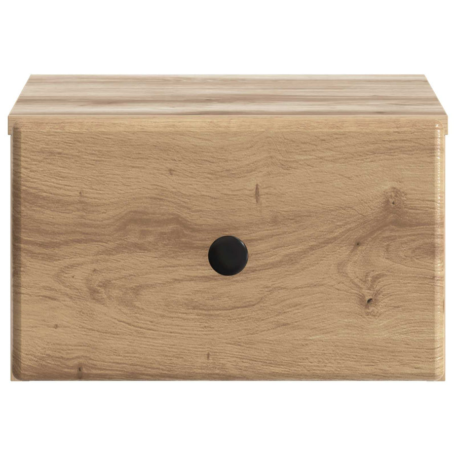 Wandbeugel Bedkast 2 pcs Artisanaal eiken 34,5 x 33 x 20 cm