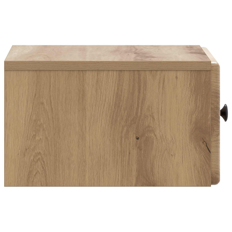 Wandbeugel Bedkast 2 pcs Artisanaal eiken 34,5 x 33 x 20 cm