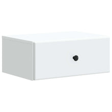 Wandbeugel Bedkast met lade Wit 49 x 34,5 x 20 cm Bewerkt hout