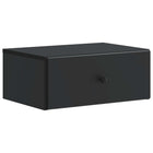 Wandkast zwart 49x34,5x20 cm bewerkt hout