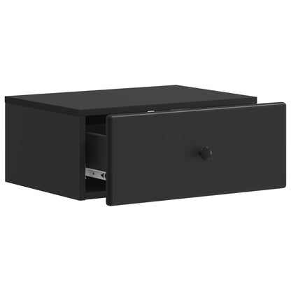 Wandbeugel Bedkast Zwart 49 x 34,5 x 20 cm Bewerkt hout