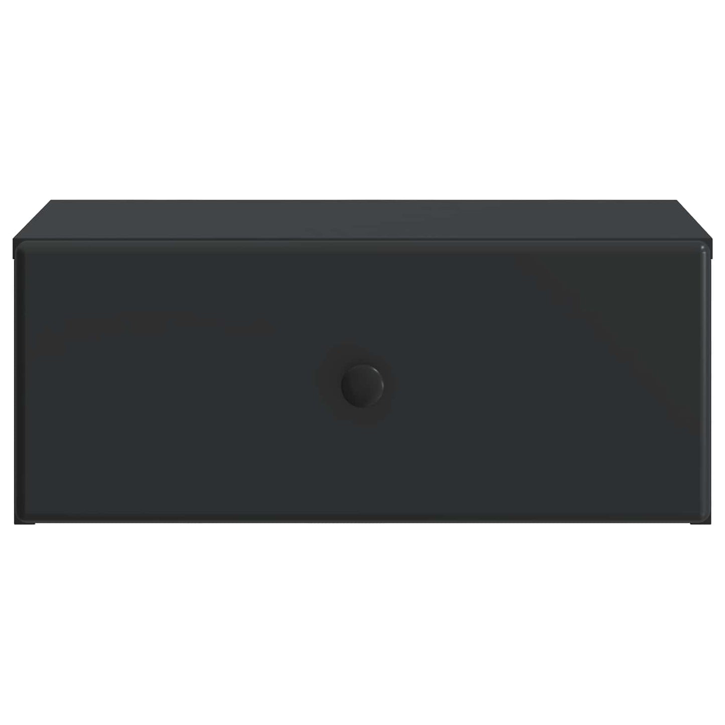 Wandbeugel Bedkast 2 pcs Zwart 49 x 34,5 x 20 cm Bewerkt hout