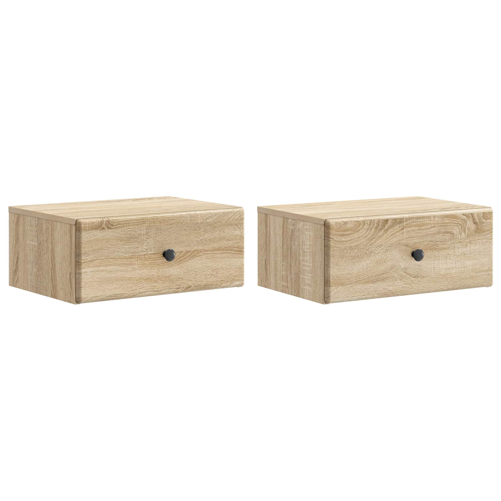 Wandbeugel Bedkast 2 pcs Sonoma Eiken 49 x 34,5 x 20 cm