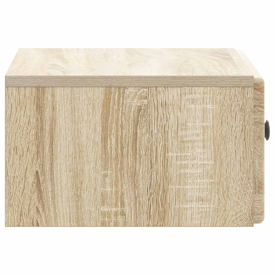 Wandbeugel Bedkast 2 pcs Sonoma Eiken 49 x 34,5 x 20 cm