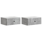 Nachtkastjes 2 stuks betongrijs 49x34,5x20 cm