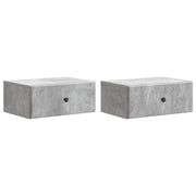 Nachtkastjes 2 stuks betongrijs 49x34,5x20 cm