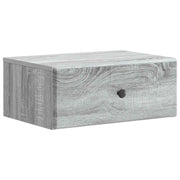 Nachtkastje muurmontage 49x34.5x20 cm grijs sonoma bewerkt hout