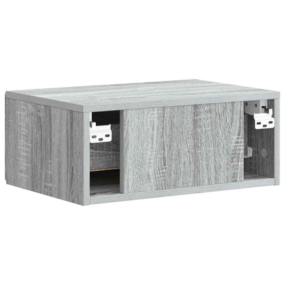 Wandbeugel Bedkast Grijs sonoma 49 x 34,5 x 20 cm Bewerkt hout