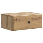 Nachtkastje 49x34.5x20 cm bewerkt hout Artisanaal eiken
