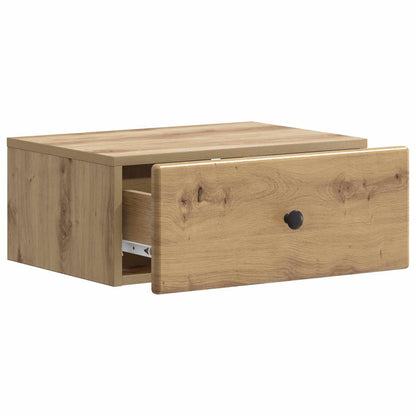 Wandbeugel Bedkast 2 pcs Artisanaal eiken 49 x 34,5 x 20 cm