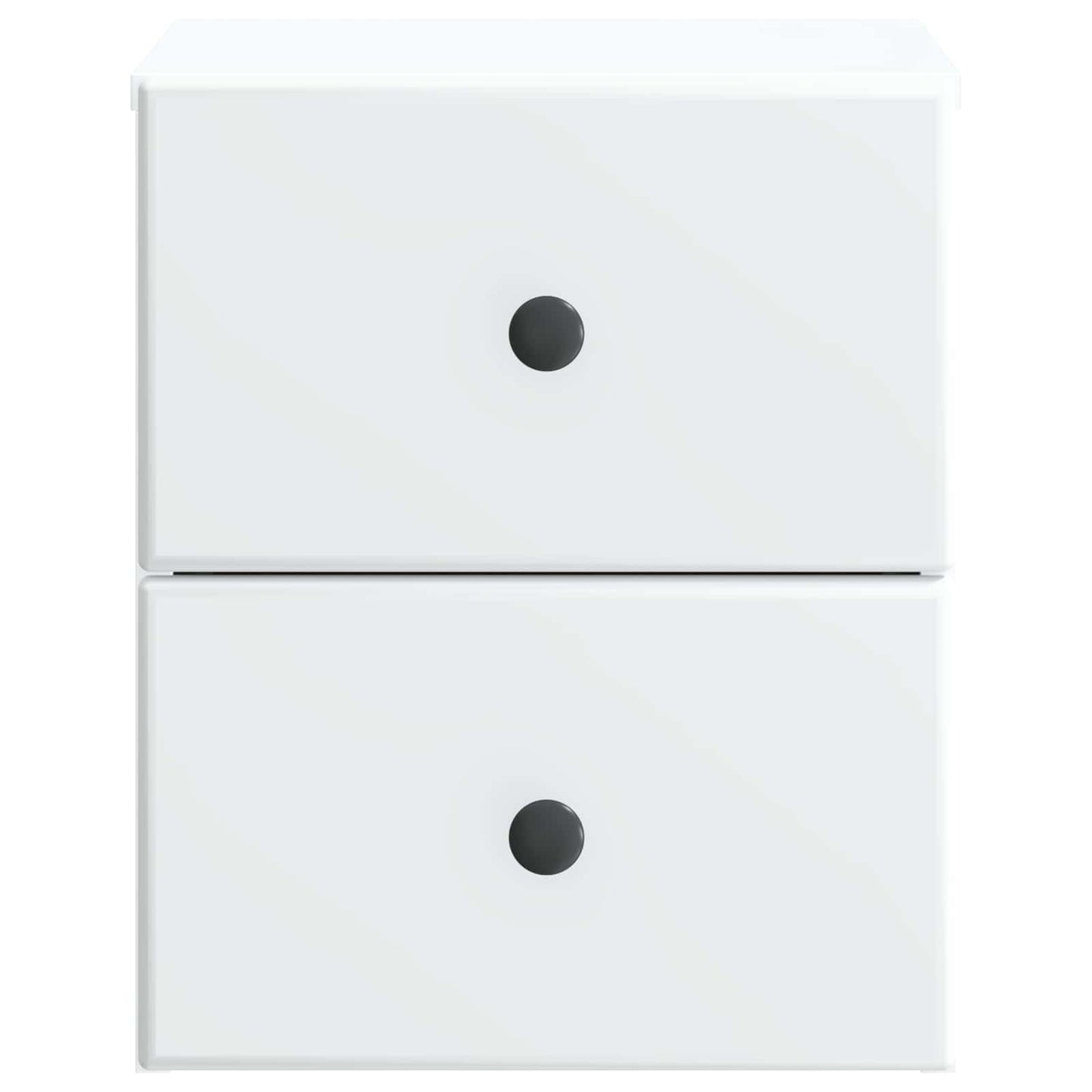 Wandbeugel Bedkast met lade Wit 34,5 x 33 x 40 cm Bewerkt hout