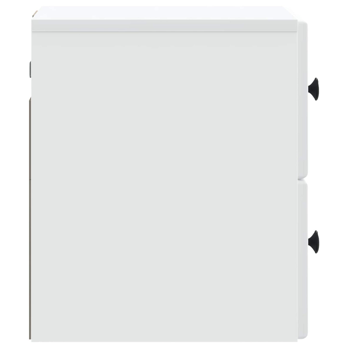 Wandbeugel Bedkast met lade Wit 34,5 x 33 x 40 cm Bewerkt hout