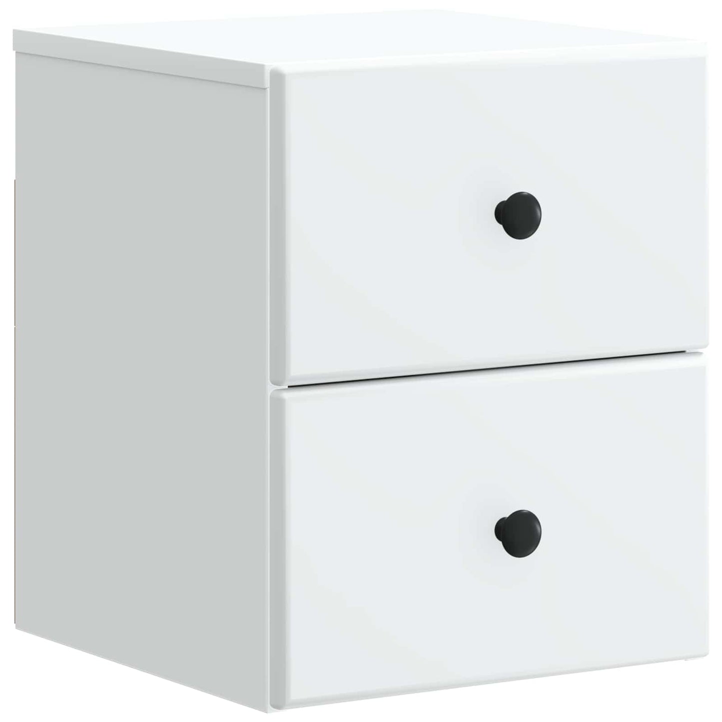 Wandbeugel Bedkast 2 pcs Wit 34,5 x 33 x 40 cm Bewerkt hout