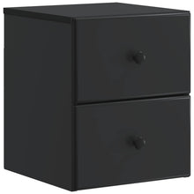 Wandbeugel Bedkast Zwart 34,5 x 33 x 40 cm Bewerkt hout