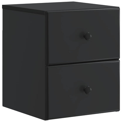 Wandbeugel Bedkast Zwart 34,5 x 33 x 40 cm Bewerkt hout