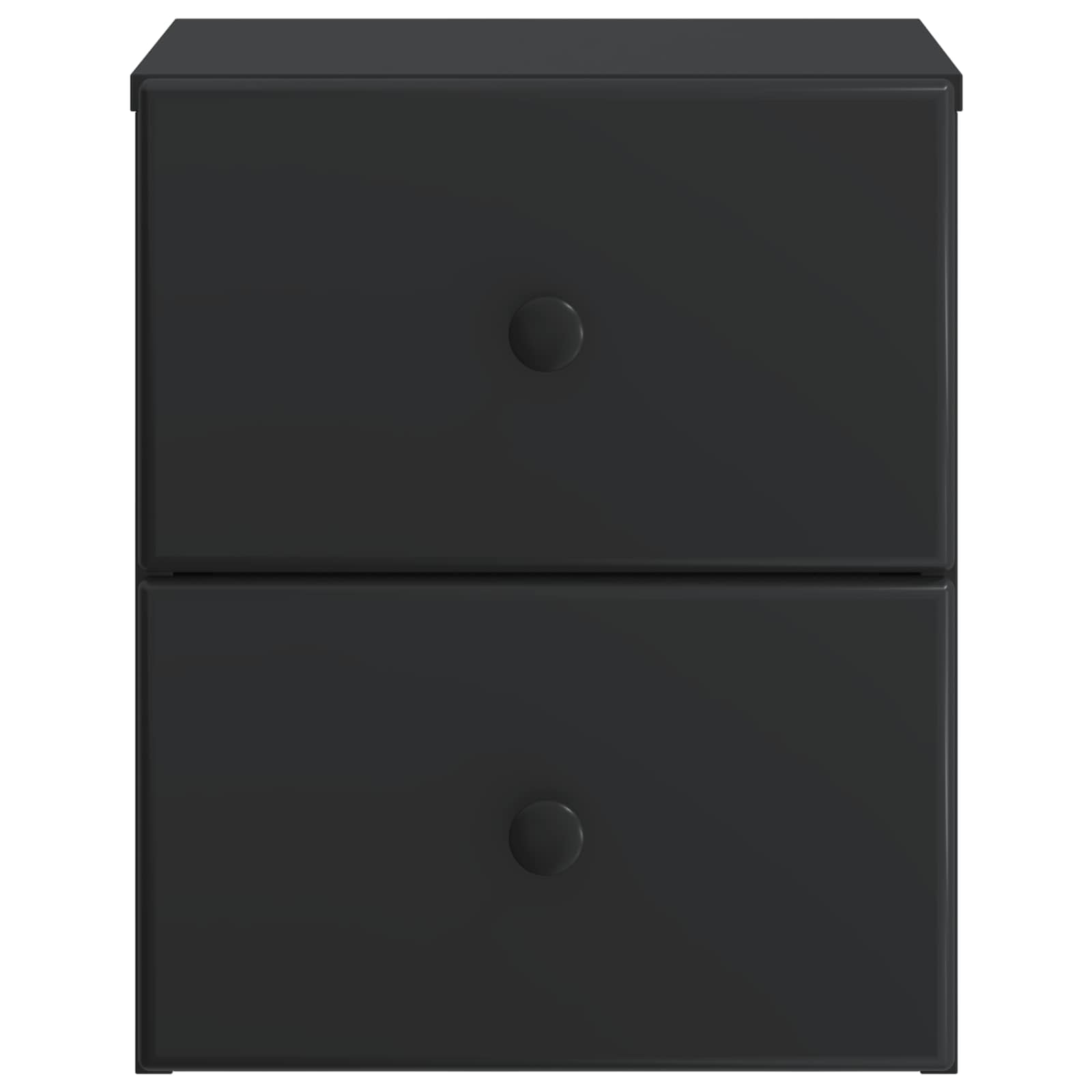 Wandbeugel Bedkast 2 pcs Zwart 34,5 x 33 x 40 cm Bewerkt hout
