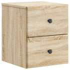 Nachtkastje 34,5x33x40 cm bewerkt hout Sonoma eiken muurmontage