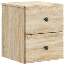 Wandbeugel Bedkast Sonoma Eiken 34,5 x 33 x 40 cm Bewerkt hout