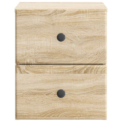 Wandbeugel Bedkast Sonoma Eiken 34,5 x 33 x 40 cm Bewerkt hout