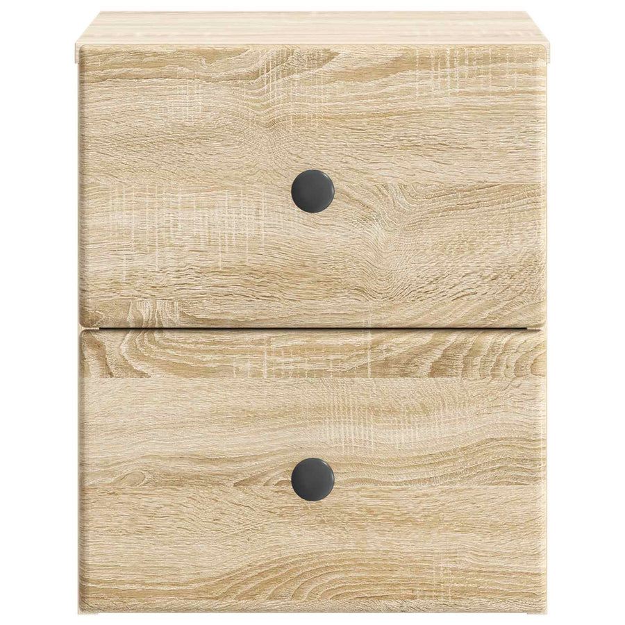 Wandbeugel Bedkast Sonoma Eiken 34,5 x 33 x 40 cm Bewerkt hout