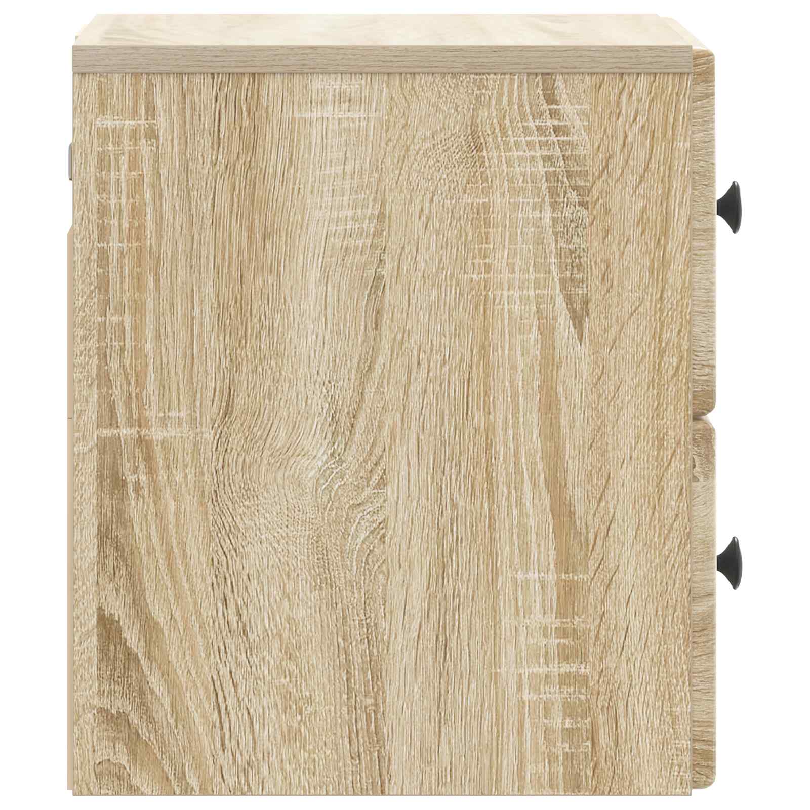 Wandbeugel Bedkast Sonoma Eiken 34,5 x 33 x 40 cm Bewerkt hout