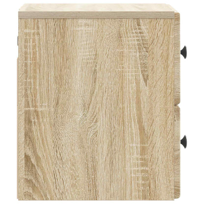 Wandbeugel Bedkast Sonoma Eiken 34,5 x 33 x 40 cm Bewerkt hout