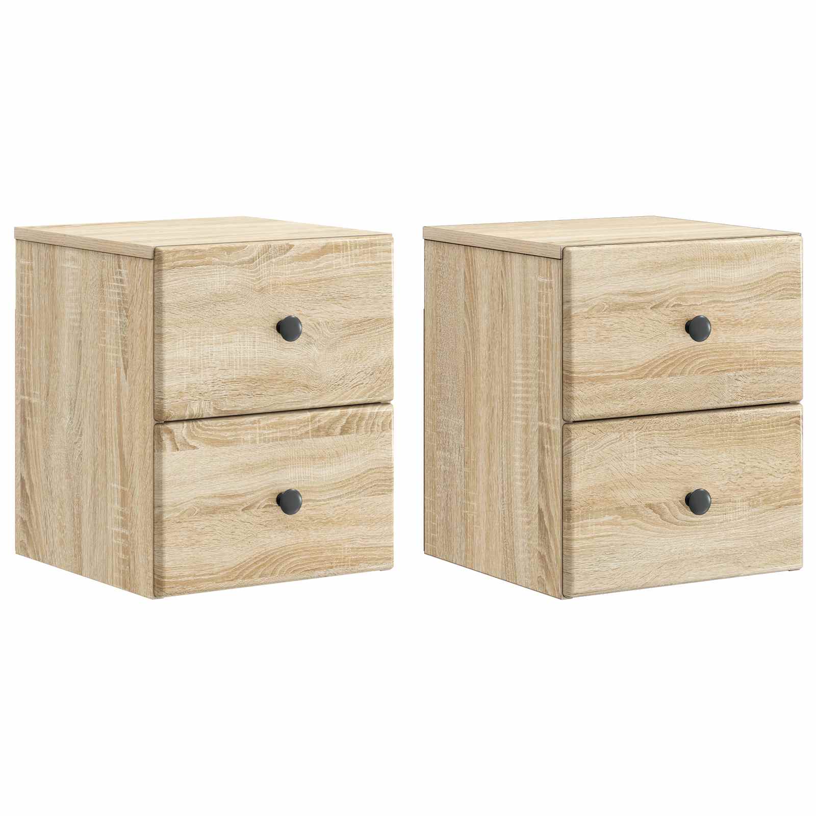 Wandbeugel Bedkast 2 pcs Sonoma Eiken 34,5 x 33 x 40 cm