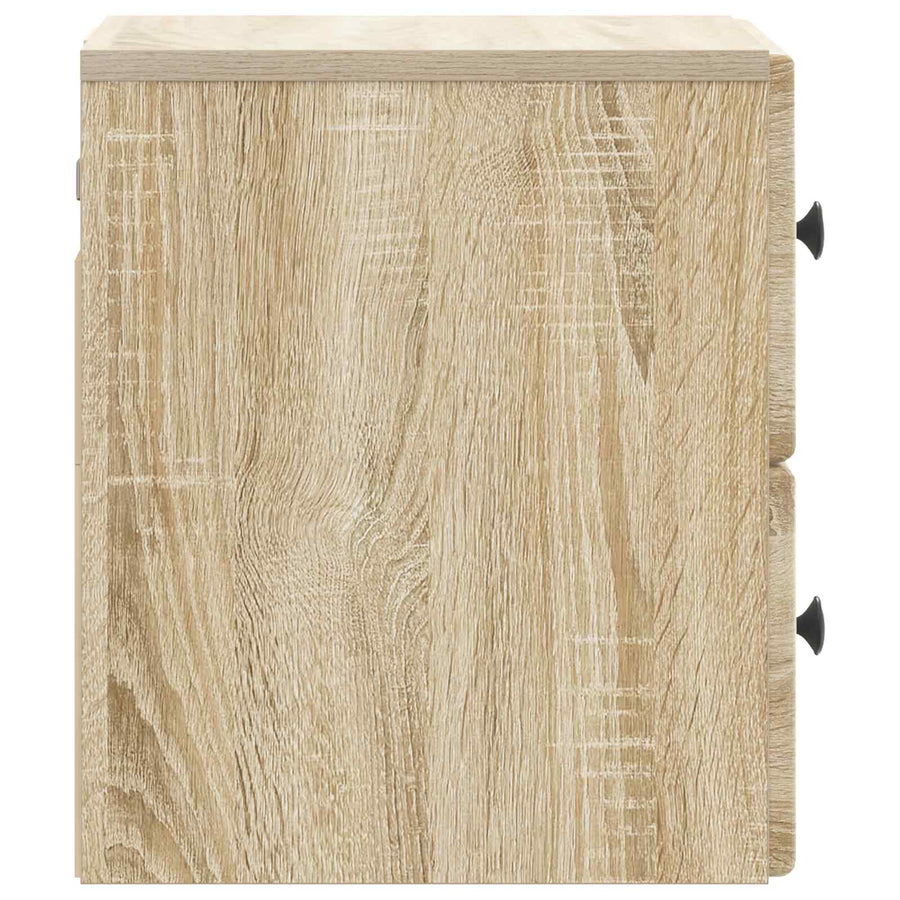 Wandbeugel Bedkast 2 pcs Sonoma Eiken 34,5 x 33 x 40 cm