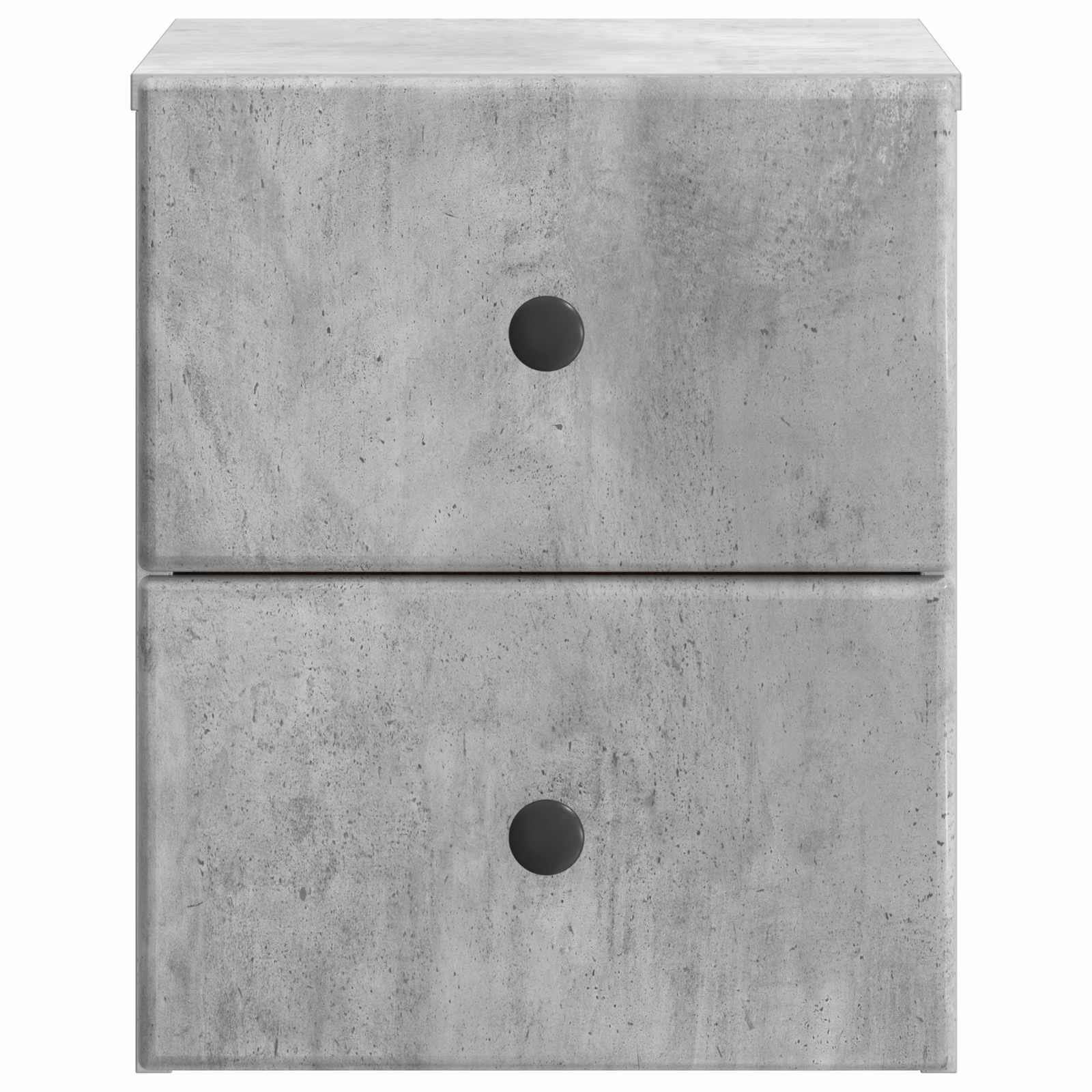 Wandbeugel Bedkast met lade 2 pcs Betongrijs 34,5 x 33 x 40 cm