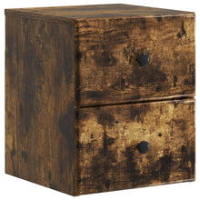 Wandbeugel Bedkast Gerookt eiken 34,5 x 33 x 40 cm Bewerkt hout