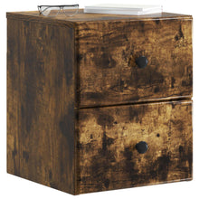Wandbeugel Bedkast 2 pcs Gerookt eiken 34,5 x 33 x 40 cm