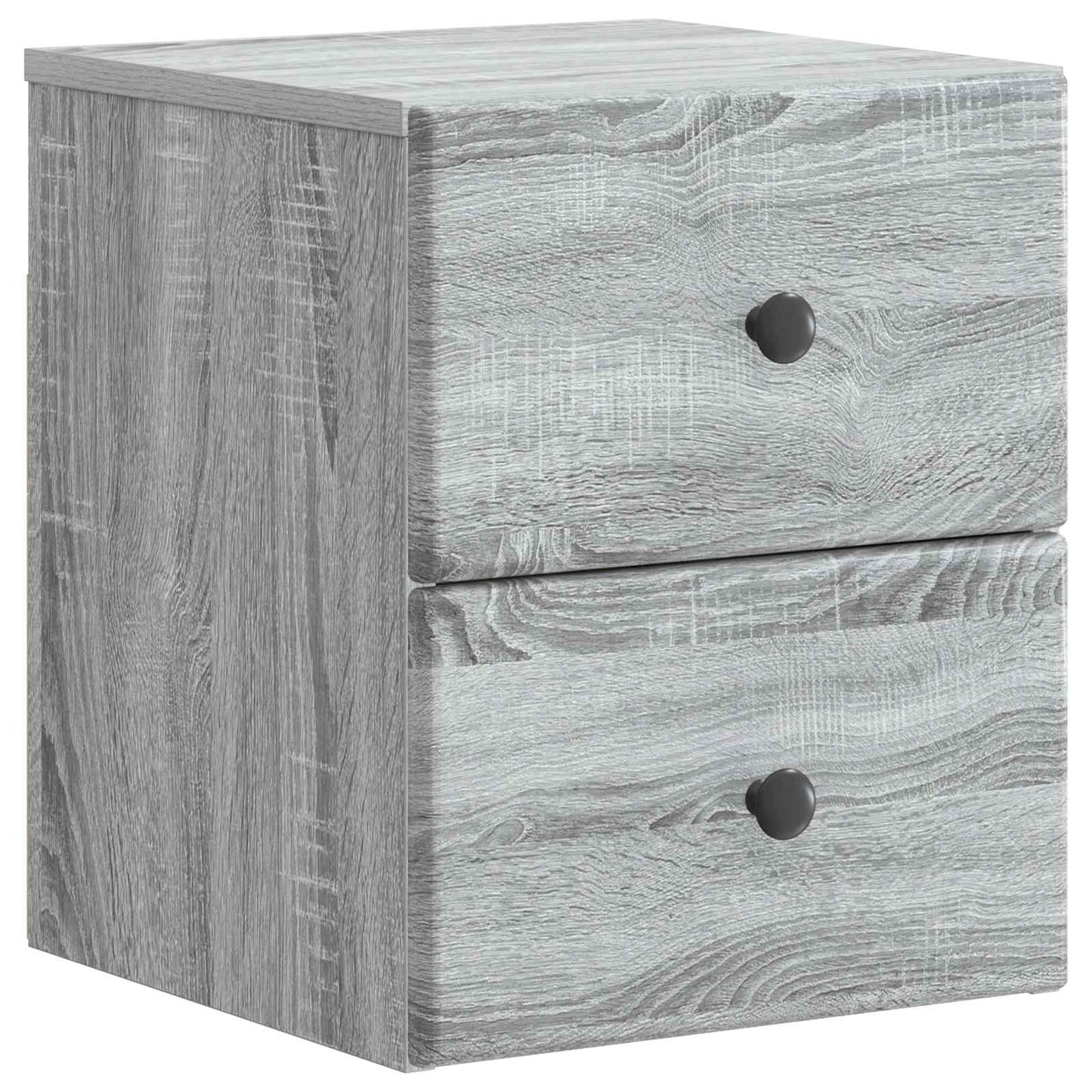 Wandbeugel Bedkast Grijs sonoma 34,5 x 33 x 40 cm Bewerkt hout