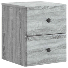 Wandbeugel Bedkast Grijs sonoma 34,5 x 33 x 40 cm Bewerkt hout