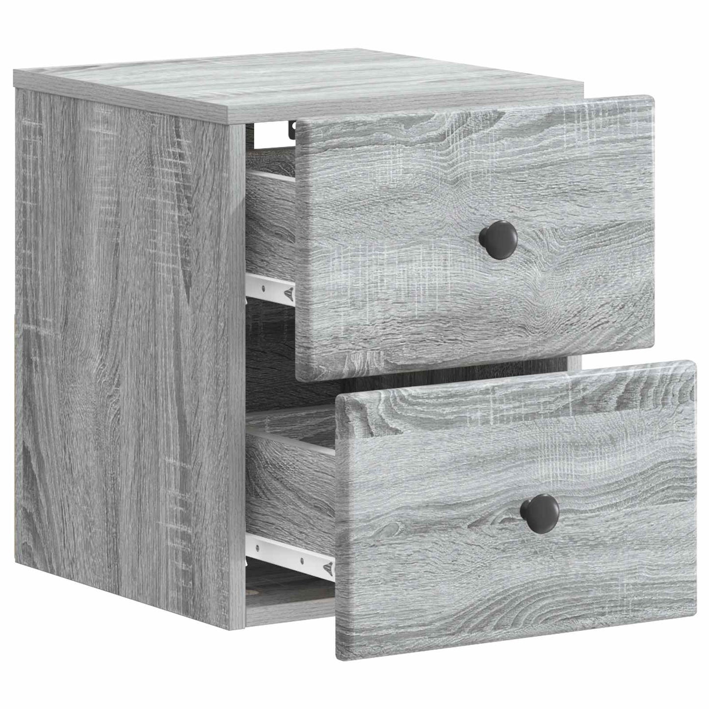 Wandbeugel Bedkast 2 pcs Grijs sonoma 34,5 x 33 x 40 cm