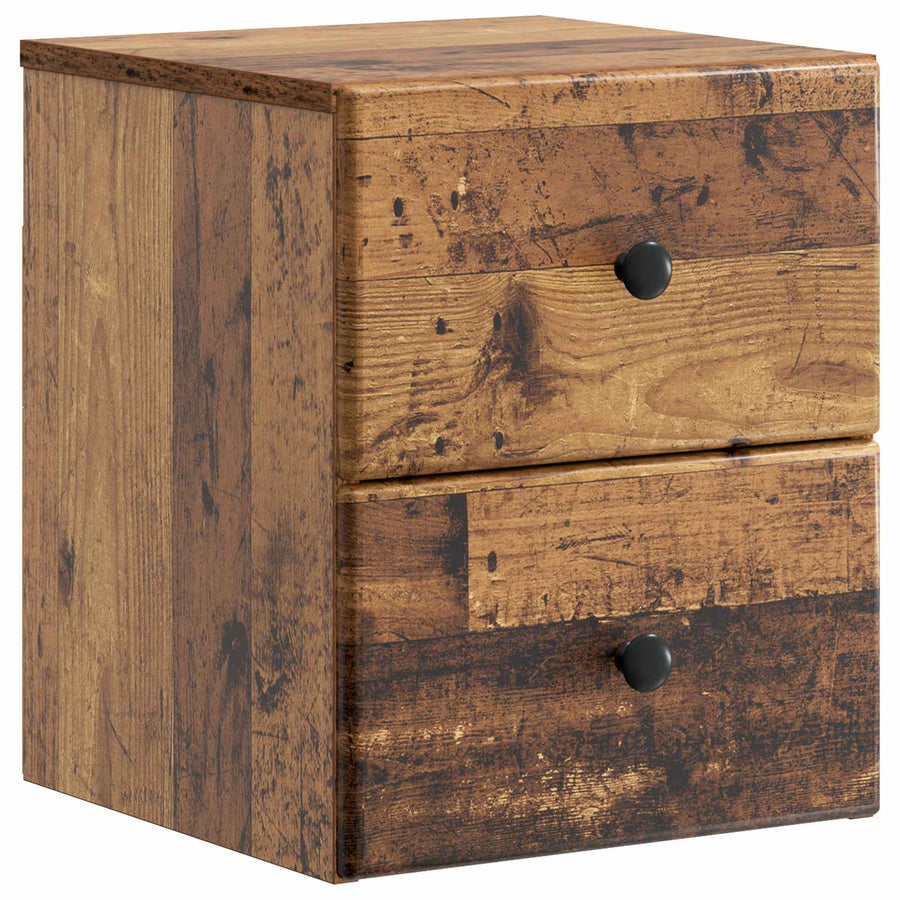 Wandbeugel Bedkast Oud hout 34,5 x 33 x 40 cm Bewerkt hout