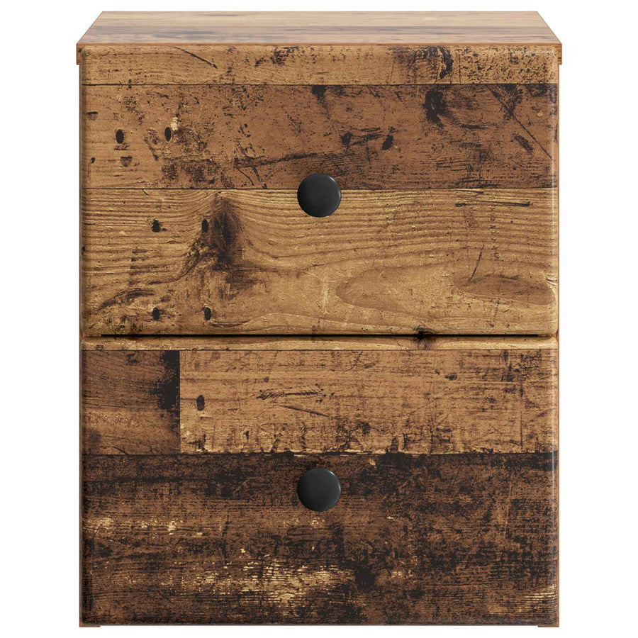 Wandbeugel Bedkast Oud hout 34,5 x 33 x 40 cm Bewerkt hout