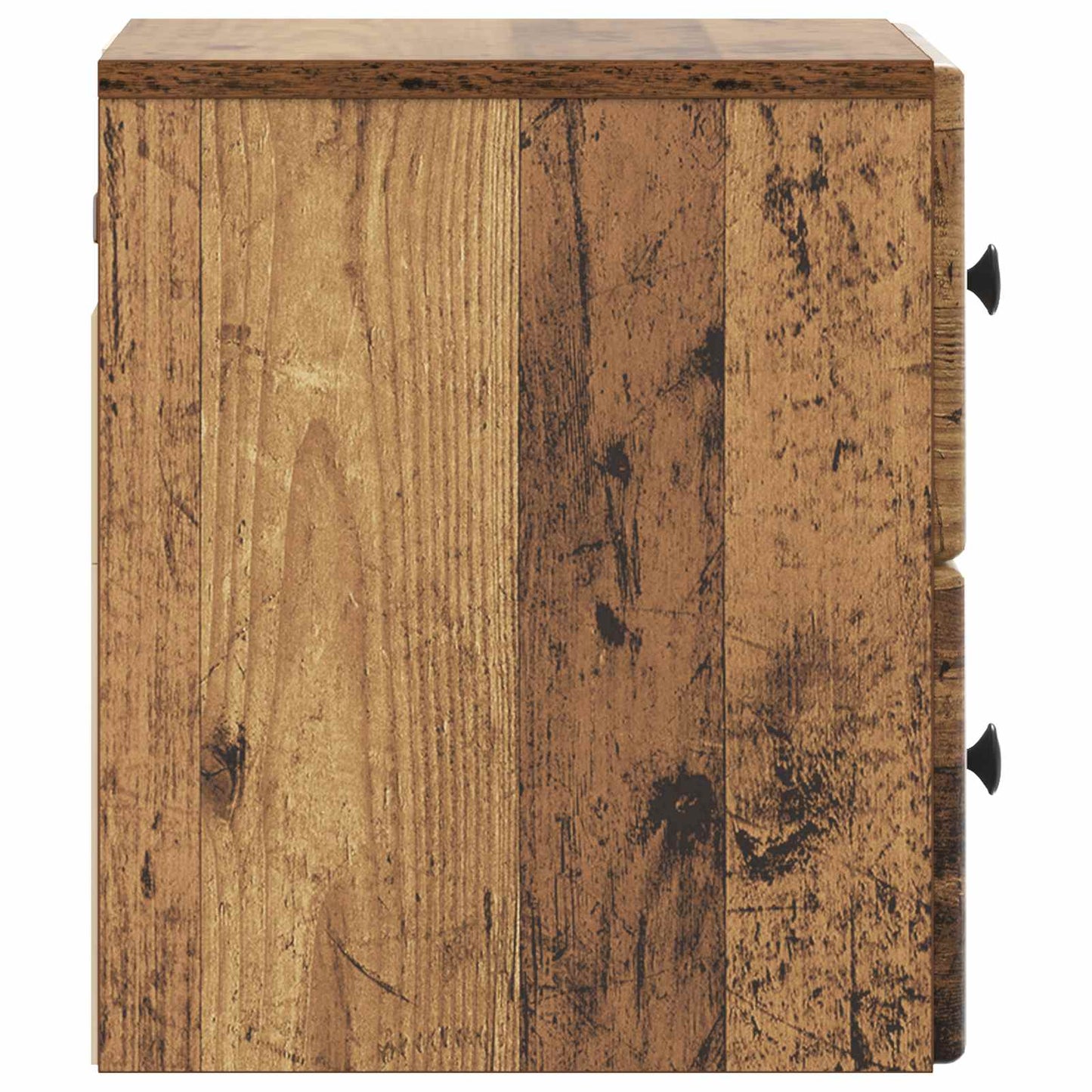 Wandbeugel Bedkast met lade 2 pcs Oud hout 34,5 x 33 x 40 cm