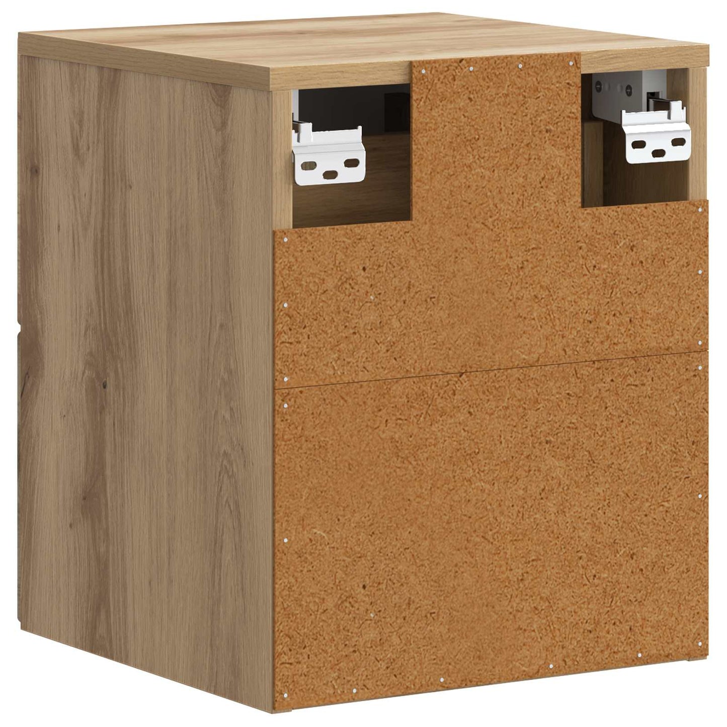 Wandbeugel Bedkast met lade Artisanaal eiken 34,5 x 33 x 40 cm