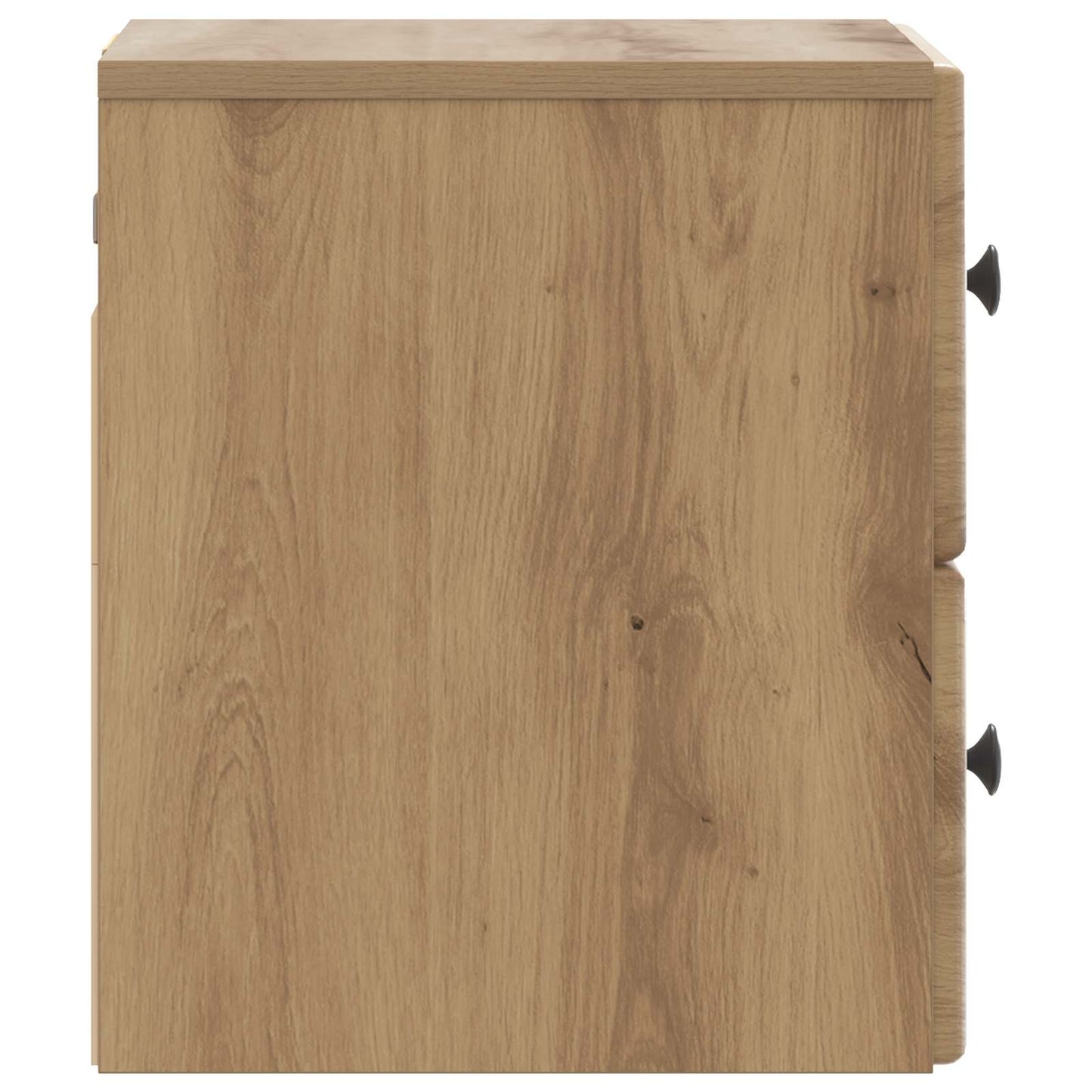 Wandbeugel Bedkast met lade Artisanaal eiken 34,5 x 33 x 40 cm