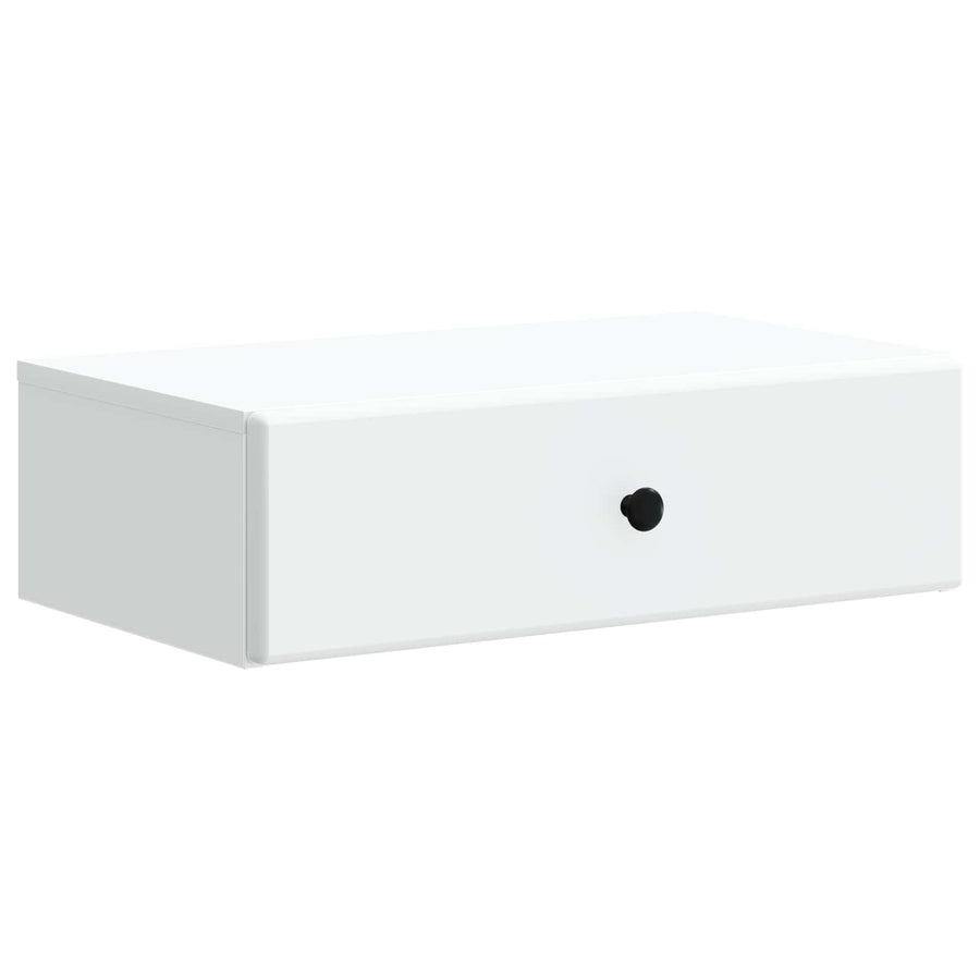 Wandmontage Zijtafel Wit 59 x 34,5 x 17 cm Bewerkt hout