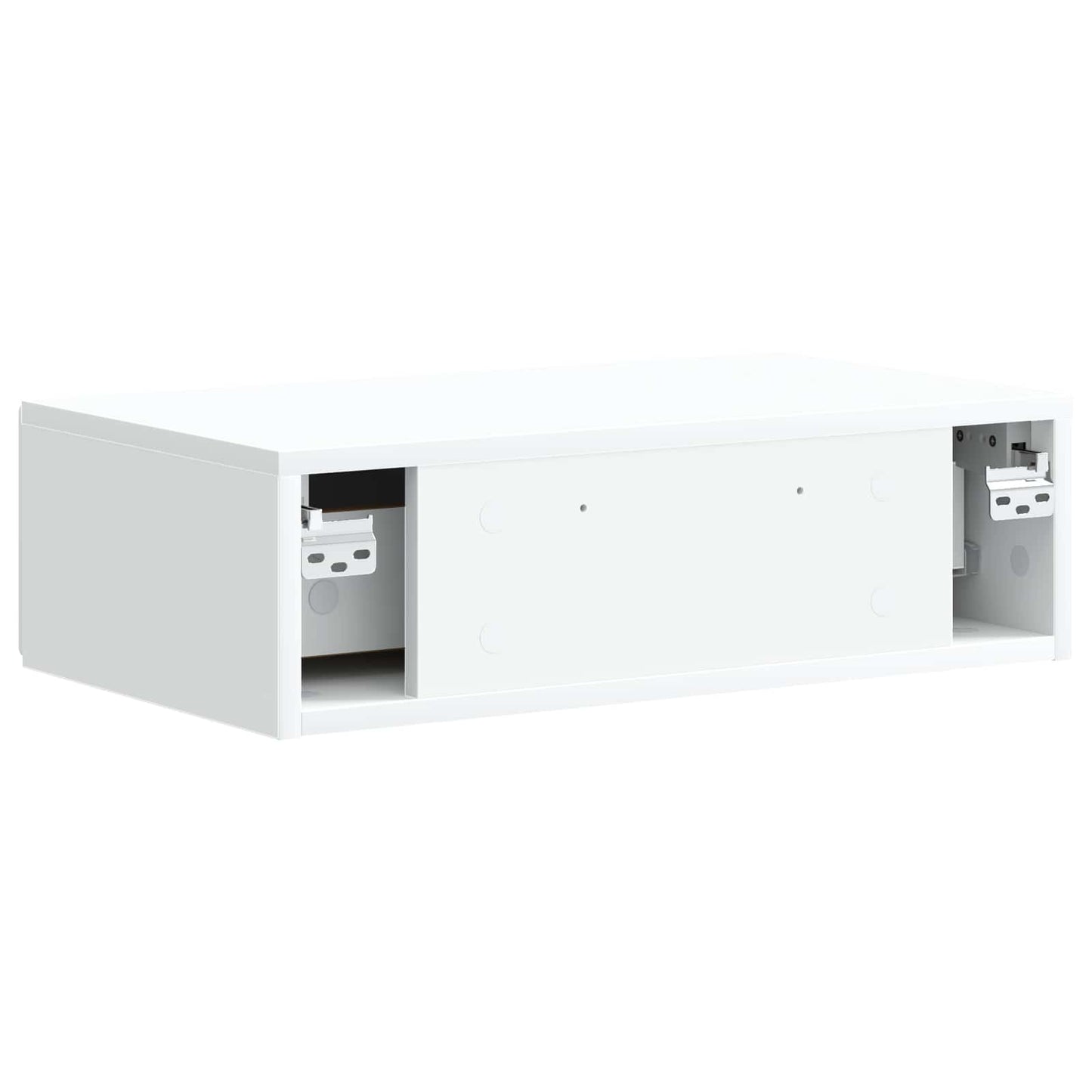 Wandmontage Zijtafel Wit 59 x 34,5 x 17 cm Bewerkt hout