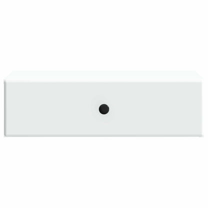 Wandmontage Zijtafel Wit 59 x 34,5 x 17 cm Bewerkt hout