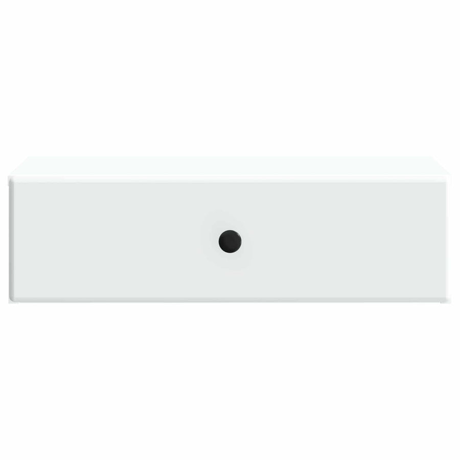Wandmontage Zijtafel Wit 59 x 34,5 x 17 cm Bewerkt hout